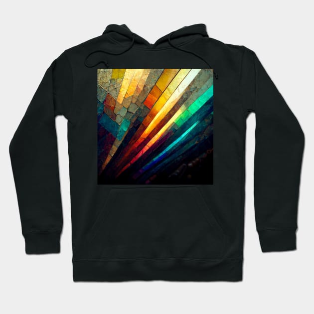 Rainbow Metal Plate #2 Hoodie by AntielARt